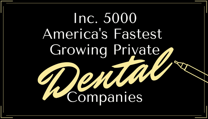 The Inc. 5000 annual list of America’s fastest-growing privately held companies for 2019 has been released and there are 30 dental companies on the list this year. Out of those 30, 15 are dental care providers with a mix of DSOs, single location dental practices, and dental group practices.