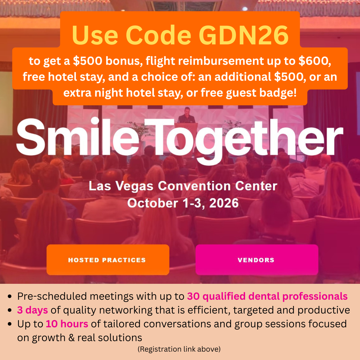 Smile Together 2026 coupon code event listing